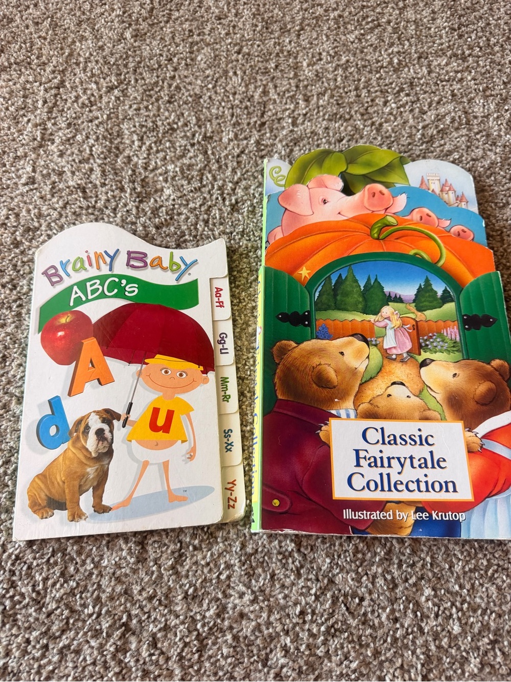 Set of 2-Classic Fairytale Collection & ABC's Board Books - Multicolor
